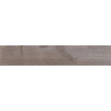 Tudor Grigio 6 in. x 36 in. Matte Porcelain Floor and 